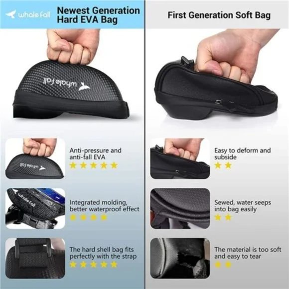 New Bike Handlebar Bag Waterproof Bike Phone Holder Bike Phone Mount Bicycle - Picture 4 of 7